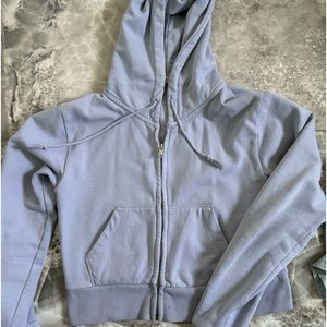 cropped brandy melville zip up